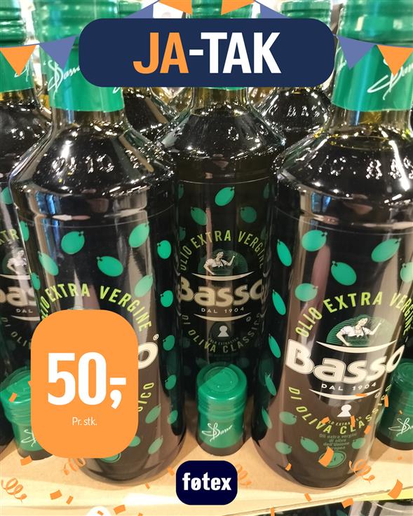 Basso ekstra jomfru olivenolie 1L