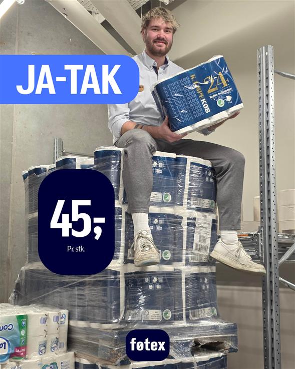 KÆMPEKØB TOILETPAPIR 3 LAG 24 RL