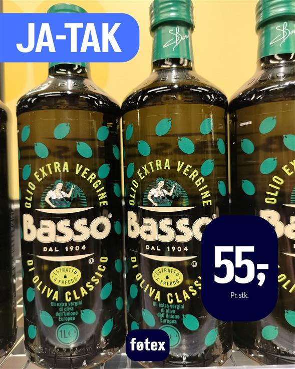 Basso ekstra jomfru olivenolie 1L