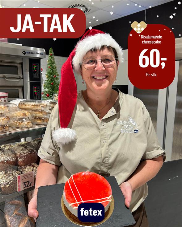 Risalamande cheesecake